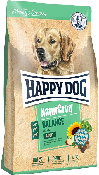 HAPPY DOG ¦ Premium - NaturCroq Lamm & Reis - 15kg ¦ Hundetrockenfutter im 15kg Sack