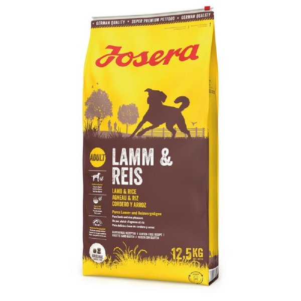 JOSERA ¦ Lamm & Reis - 1 x 12,5  kg | trockenes Hundefutter im Sack