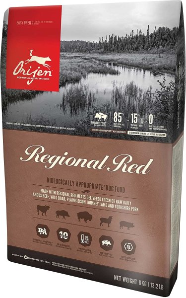 Orijen ¦ Regional Red Hundefutter - 6kg ¦ Hundetrockenfutter im 6kg Beutel