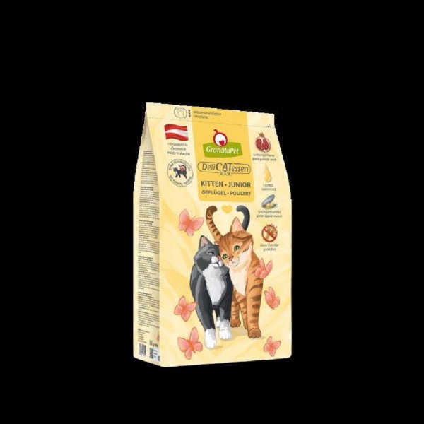 GranataPet ¦ DeliCatessen Kitten / Junior Geflügel - 1,8 kg ¦ Katzentrockenfutter ohne Getreide & ohne Zuckerzusätze