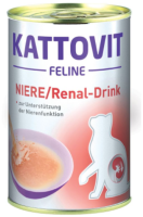 KATTOVIT ¦ Niere/Renal - Drink - mit Huhn - 24 x 135ml ¦ Drink für Katzen zur Unterstützung der normalen Nierenfunktion in der Dose