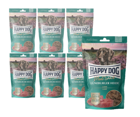 Happy Dog ¦ Meat Snack - Lüneburger Heide - mit Lamm - 6 x 75g ¦ Snacks  für Hunde