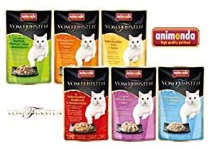 animonda &brvbar;vom Feinsten Mixpack - verschiedene Sorten - 6 x 50g &brvbar;nasses Katzenfutter in Pouchbeuteln