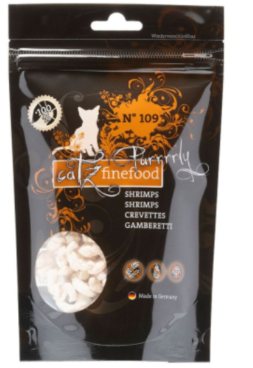 catz finefood - Purrrrly ¦ Snack - N° 109 - Shrimps - 3 x 15g ¦ Snacks für ausgewachsene Katzen