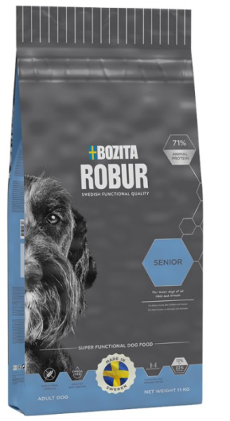 BOZITA - Robur &brvbar; Senior - 11kg &brvbar; trockenes, glutenfreies Hundefutter f&uuml;r &auml;ltere Hunde
