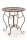 CLP Eisentisch Indra in nostalgischem Design I Gartentisch mit geschwungenen Beinen I erhältlich, Farbe:antik braun