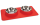 KARLIE ¦ Diner-Set - Silikon Dex - Farbe: rot - 2 x 350 ml, Ø 14 cm ¦ Napfset für Hunde und Katzen mit Silikonunterlage