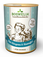 BOSWELIA - Bettys Landhausk&uuml;che &brvbar; mit K&auml;nguru &amp; Kartoffeln - 12  x 800g &brvbar; nasses Hundefutter in Dosen