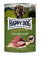 HAPPY DOG ¦ Mixpaket - Sensible pure - 4 verschiedene Sorten - 24 x 400g ¦ nasses Futter für ausgewachsene Hunde in Dosen