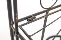 CLP Standregal MIA aus Eisen I Klappregal mit 4 Ablagefächern im Landhausstil I erhältlich, Farbe:Bronze