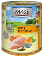 MACs | Pute & Heidelbeeren - 6 x 400g ¦ nasses...