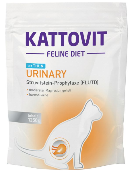 KATTOVIT ¦ Feline Diet - Urinary - Thunfisch - 1,25kg ¦Trockenfutter für Katzen bei Erkrankungen der unteren Harnwege
