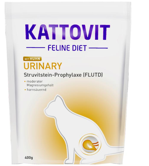 KATTOVIT ¦ Urinary - Huhn - 400g ¦ Trockenfutter für Katzen zur Vorbeugung von Harnsteinen
