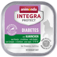 animonda ¦ Integra Protect - Diabetes - Kaninchen - 16 x 100g ¦ Diät-Nassfutter für Katzen in Schälchen zur Regulierung der Glucoseversorgung