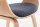 CLP Retrostuhl Kingston mit Stoffbezug und umlaufender Rückenlehne I Pflegeleichter Lehnstuhl mit Polsterung und robustem Holzgestell, Farbe:Natura/blau
