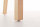 CLP Retrostuhl Kingston mit Stoffbezug und umlaufender Rückenlehne I Pflegeleichter Lehnstuhl mit Polsterung und robustem Holzgestell, Farbe:Natura/braun