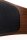 CLP Retrostuhl Kingston mit Stoffbezug und umlaufender Rückenlehne I Pflegeleichter Lehnstuhl mit Polsterung und robustem Holzgestell, Farbe:walnuss/schwarz