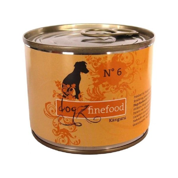 Dogz finefood ¦Dose No. 6 Känguru - 6 x  200 g ¦Hundenassfutter