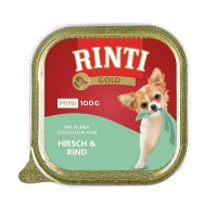 RINTI - Gold mini ¦ Hirsch & Rind - 16 x 100 g...