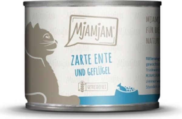 MjAMjAM¦zarte Ente&Geflügel an Möhrchen  - 6 x 200g ¦Katzennassfutter