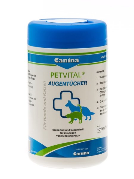 Canina │Petvital Augentücher - für Hunde und Katzen