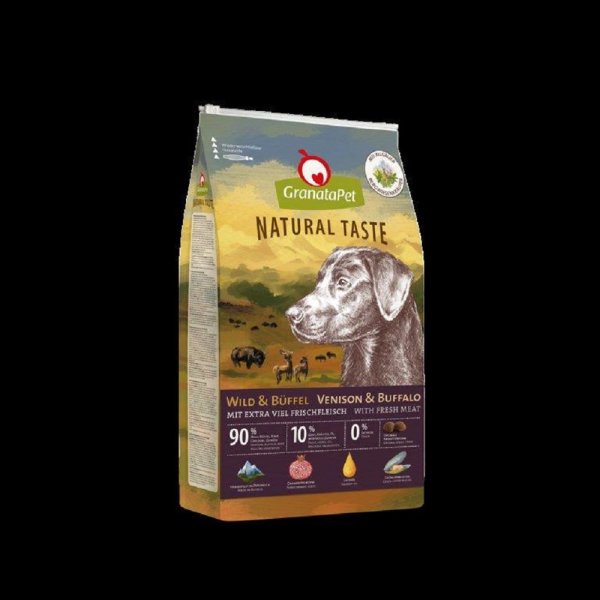 GranataPet│Natural Taste Wild & Büffel - 4 kg │ Hundetrockenfutter